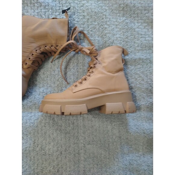 Steve Madden Platform Boots 5.5 Y2K Outdoor Camel - Picture 6 of 10